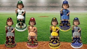 All 6 AAGPBL Champions Bobbleheads, The National Bobblehead Hall of Fame and Museum