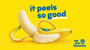 Promotional image for Chiquita bananas.