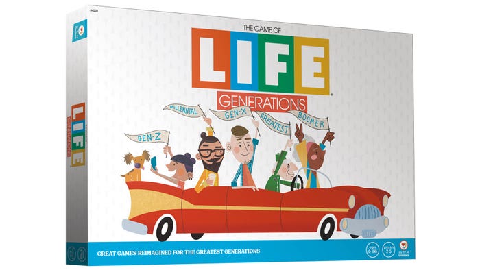 Game of Life box, Hasbro