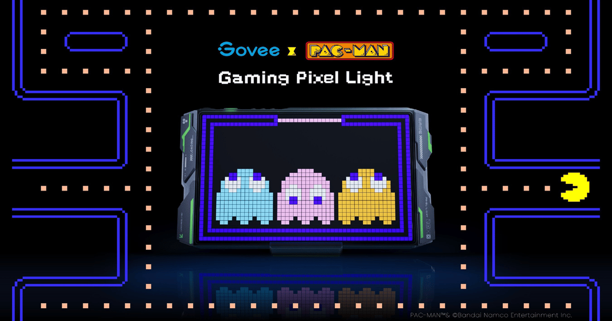 Govee, Bandai Namco Partner for ‘PAC-MAN’ Gaming Light