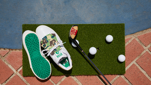 The BAPE Stan Smith Golf shoe.