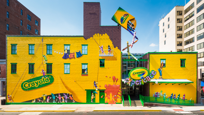 The exterior of Crayola Experience in Easton, PA.