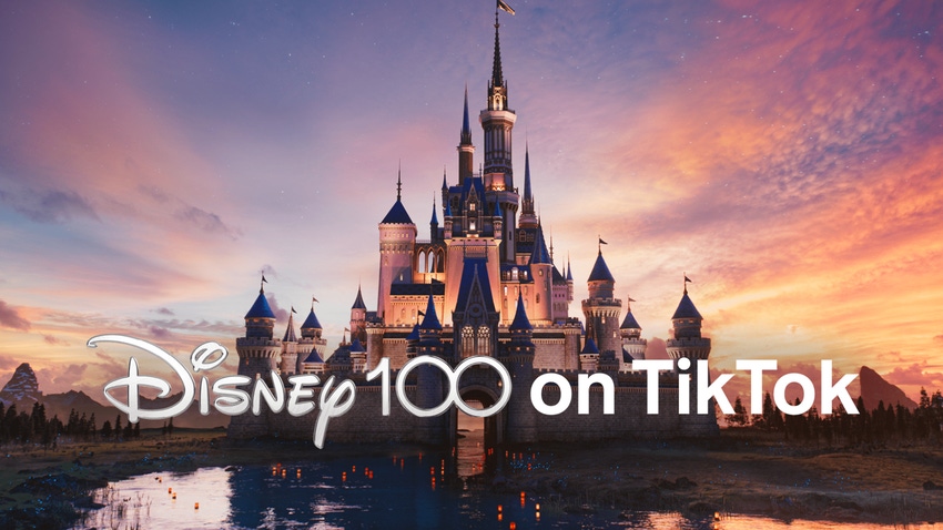 Media for Disney100 celebration on TikTok.