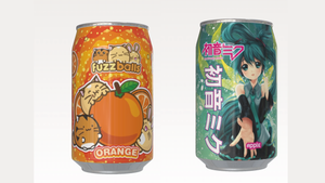 (From L to R): Fuzzballs and Hastsune Miko soda. 