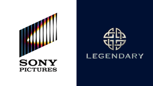 Sony Pictures and Legendary Entertainment logos, respectively.
