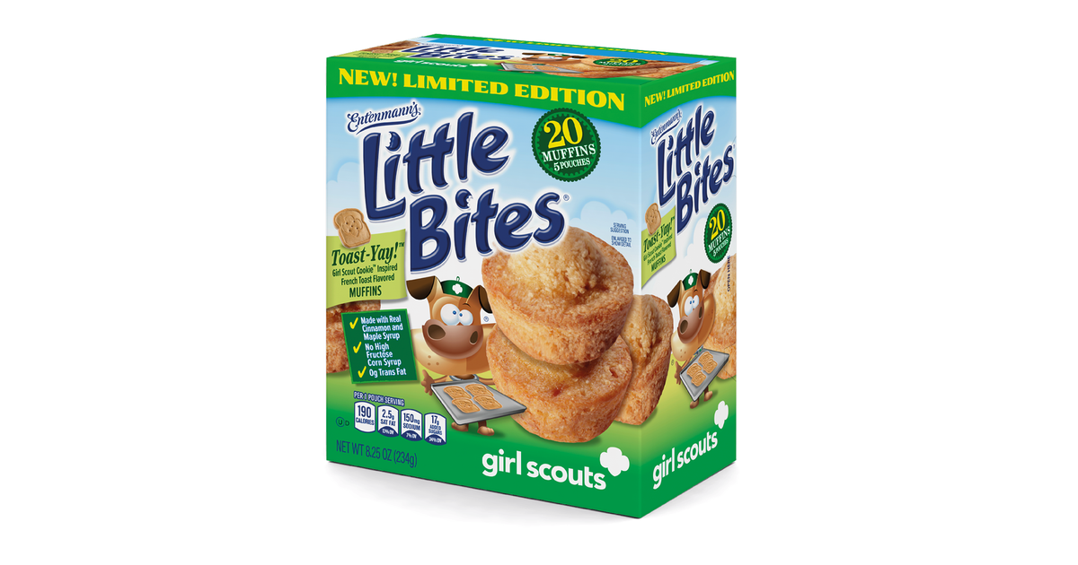 Little Bites Snacks Unveils LimitedEdition Girl Scout ToastYay! Muffins