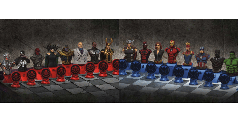Marvel Chess Set Collection The Op Reveals Marvel Chess Set | License Global