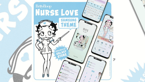 Betty Boop Samsung mobile stickers.