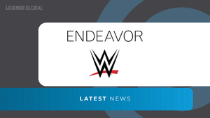 Endeavor, WWE logos, respectively.
