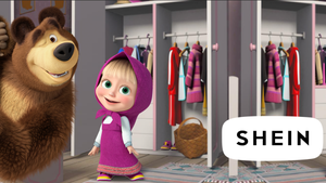 Promotional image for SHEIN x “Masha and the Bear.” 