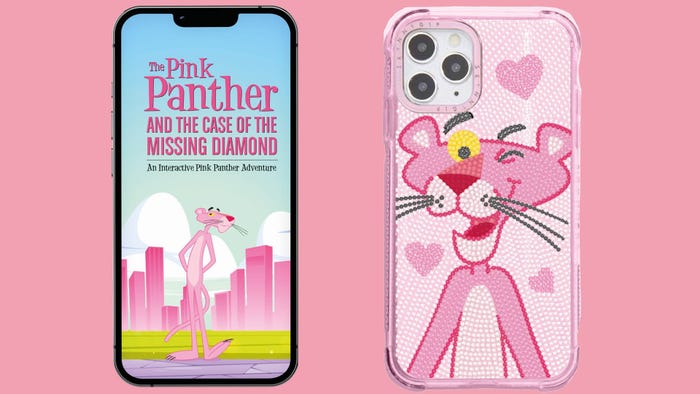 “The Pink Panther and the Case of the Missing Diamond,” “Pink Panther” x Skinnydip Bling Shock Case