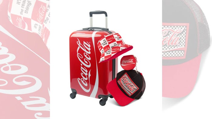 Coca-Cola line of accessories and luggage. 
