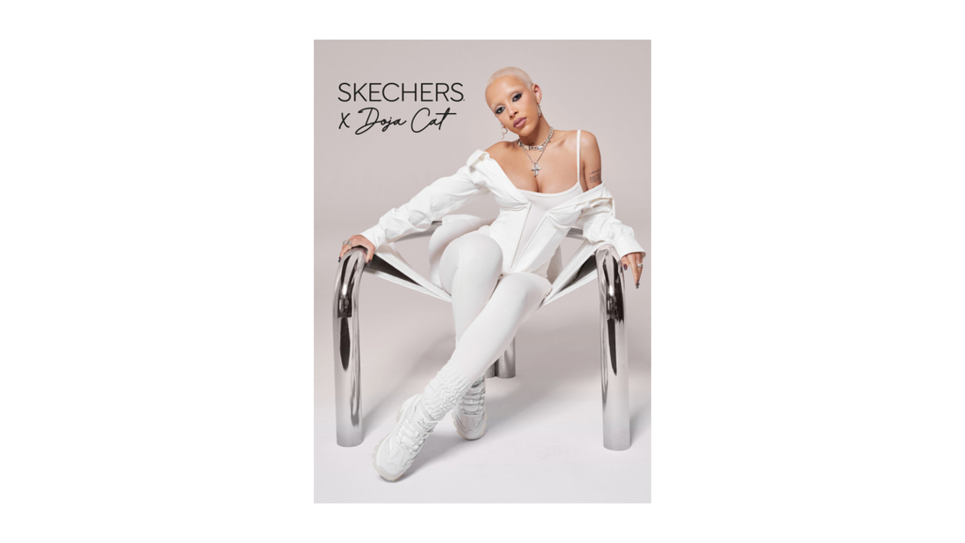 Doja Cat does '80s grunge balletcore for Skechers trainers collab
