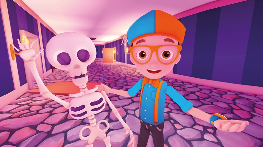 Still from 'Blippi’s Playground’ Roblox Experience, Moonbug Entertainment
