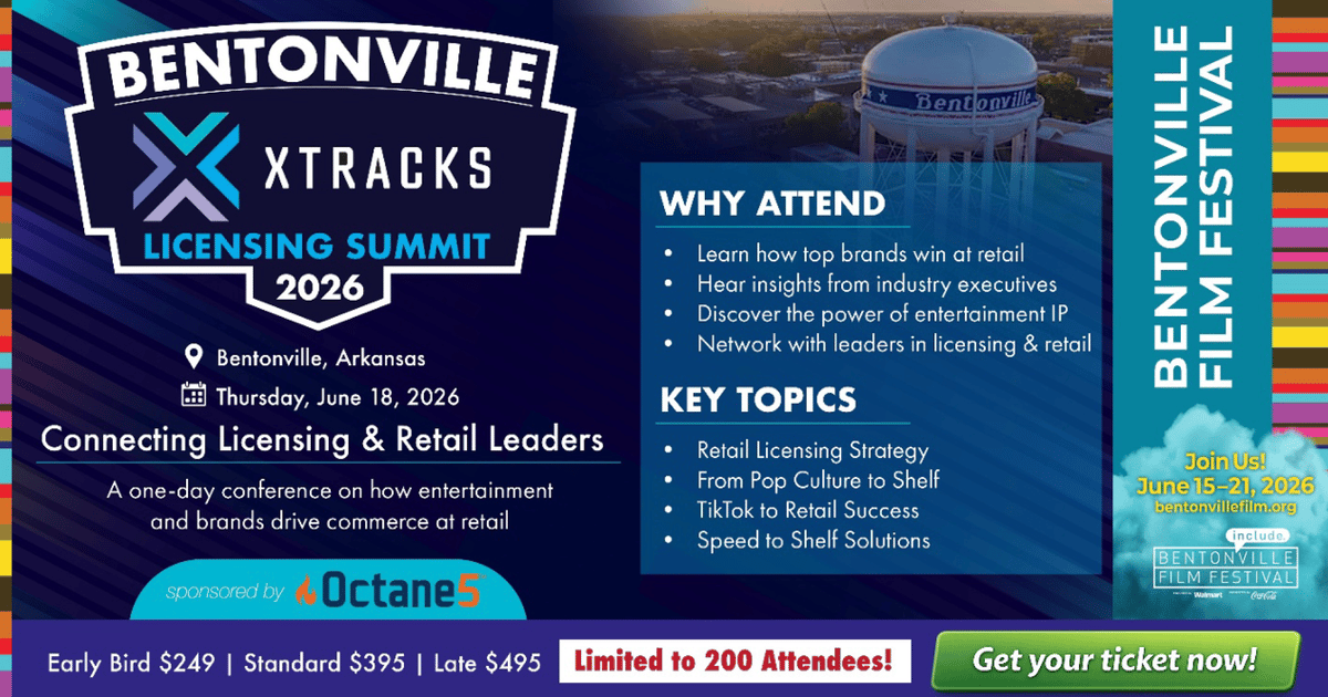 Bentonville X Tracks Licensing Summit Open for Registration