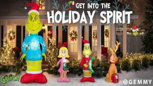 Grinch inflatables. 