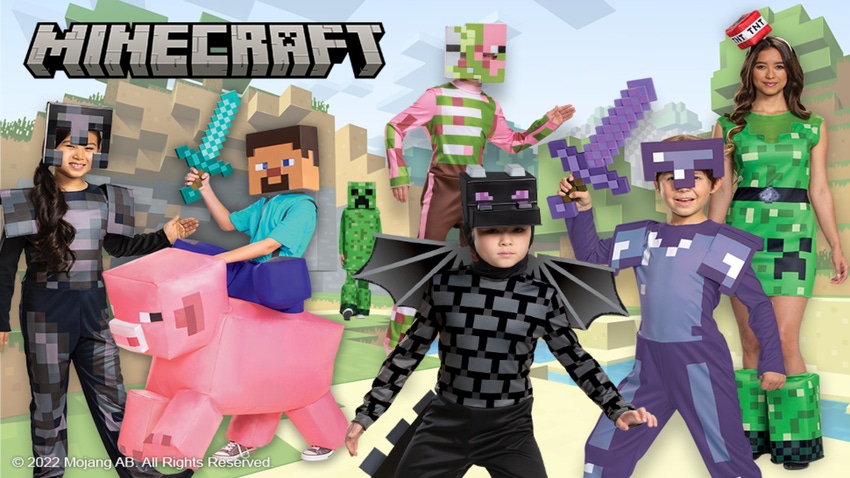 The “Minecraft” costume collection.