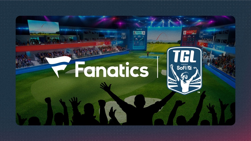 Fanatics, TGL Presented by Sofi logos