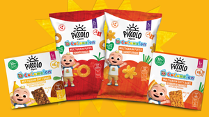 Piccolo x Cocomelon toddler and baby snack range, Moonbug Entertainment, Piccolo