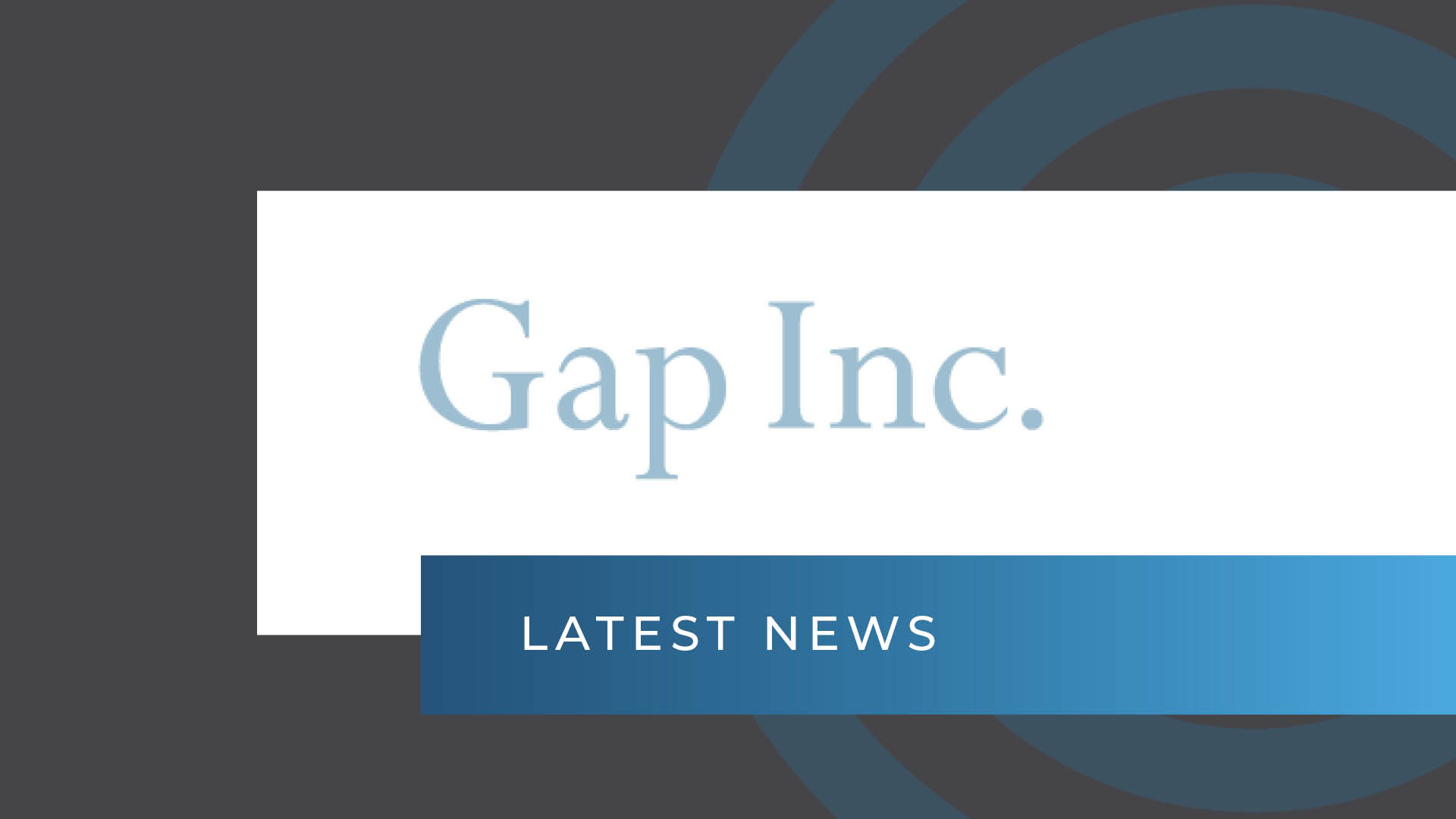 Gap inc online press release