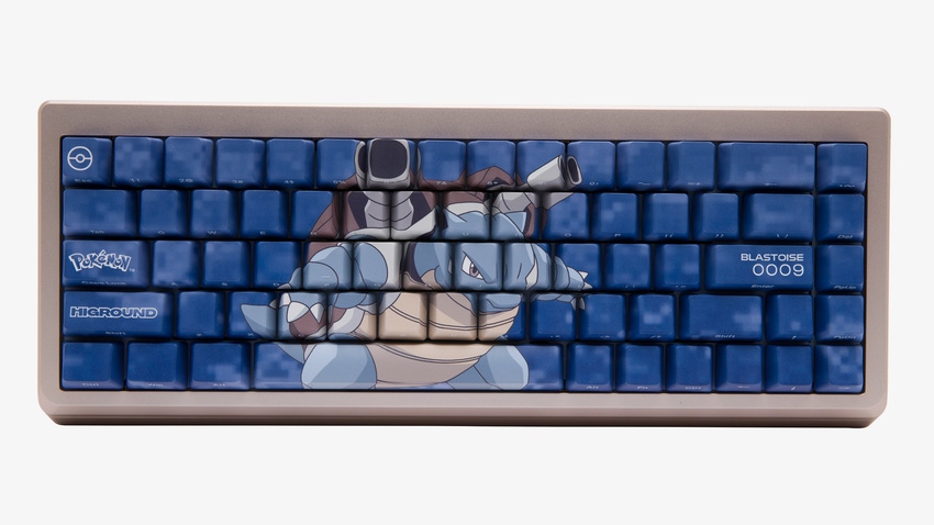 Blastoise featured on a Pokémon Higround keyboard. 