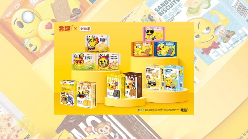 Changqu × emoji brand snacks.