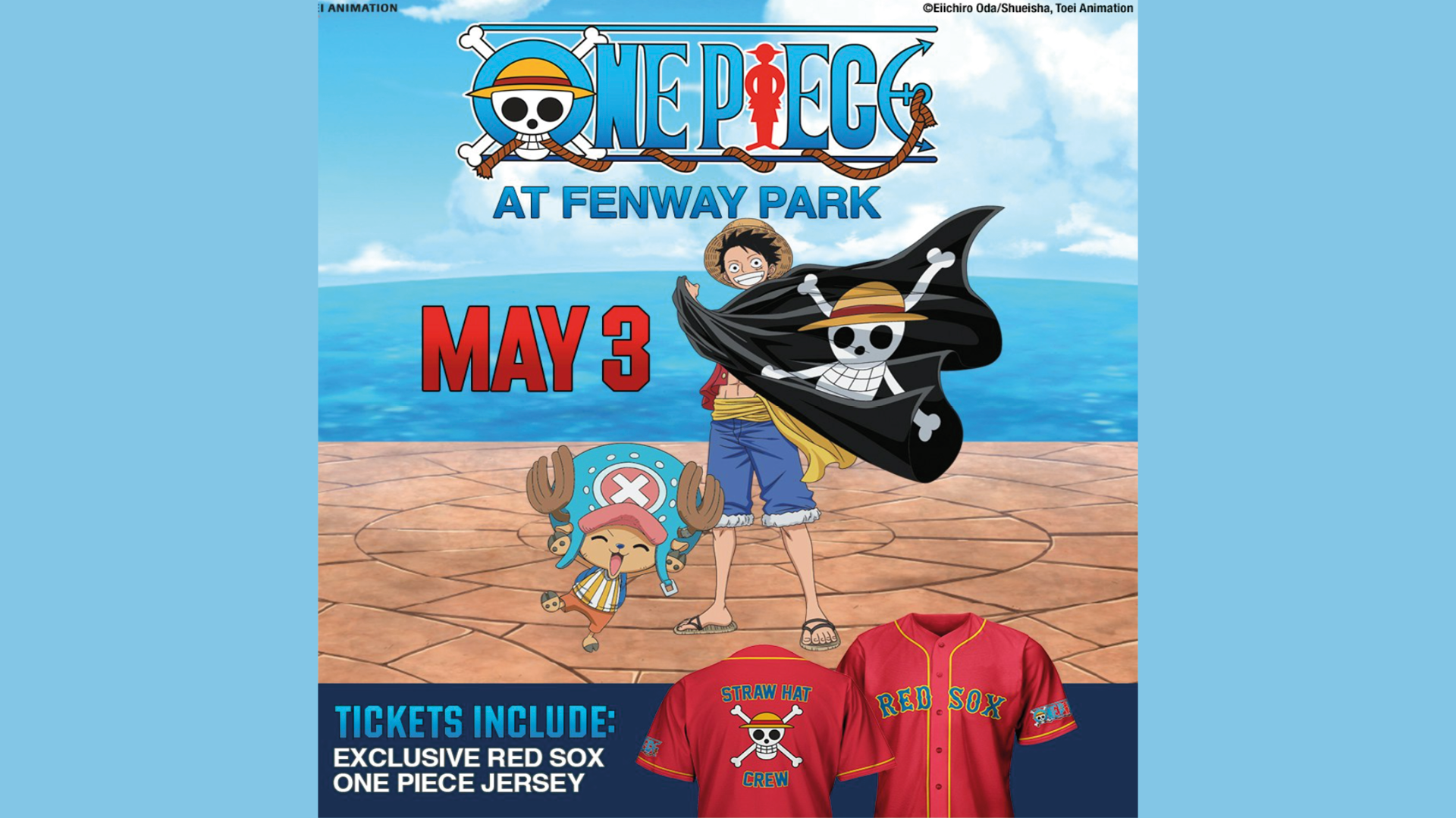 Toei Animation Reveals 2025's Boston 'Red Sox x One Piece' Theme Day