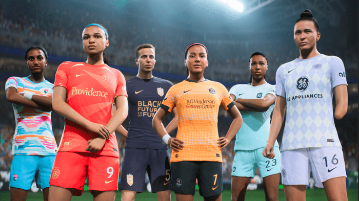 NWSL players in “EA Sports FC 24.