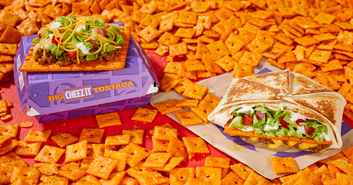 Taco Bell Intros Big CheezIt Crunchwrap Supreme, Big CheezIt Tostada