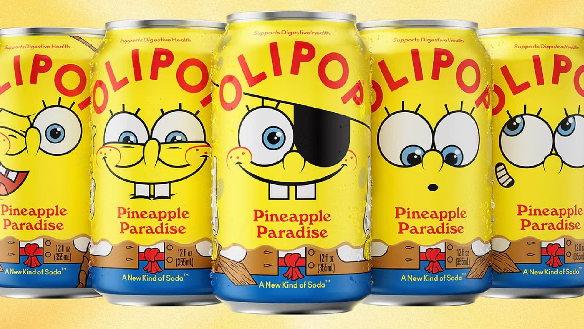 Olipop Launches 'SpongeBob SquarePants' Pineapple Paradise Flavor, image size:1280x720