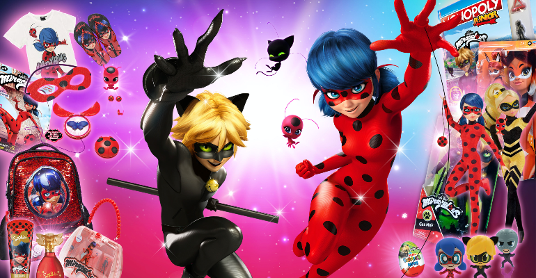 Title characters from Miraculous: Tales of Ladybug & Cat N…