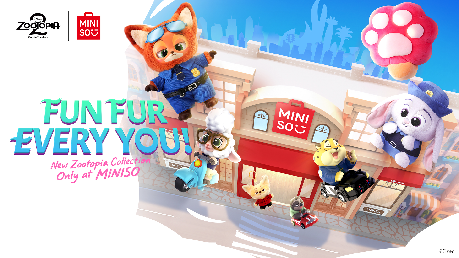 MINISO Zootopia 2 ぬいぐるみ3点&帽子2点 MINISO Zootopia 2 ぬいぐるみ3点&帽子2点