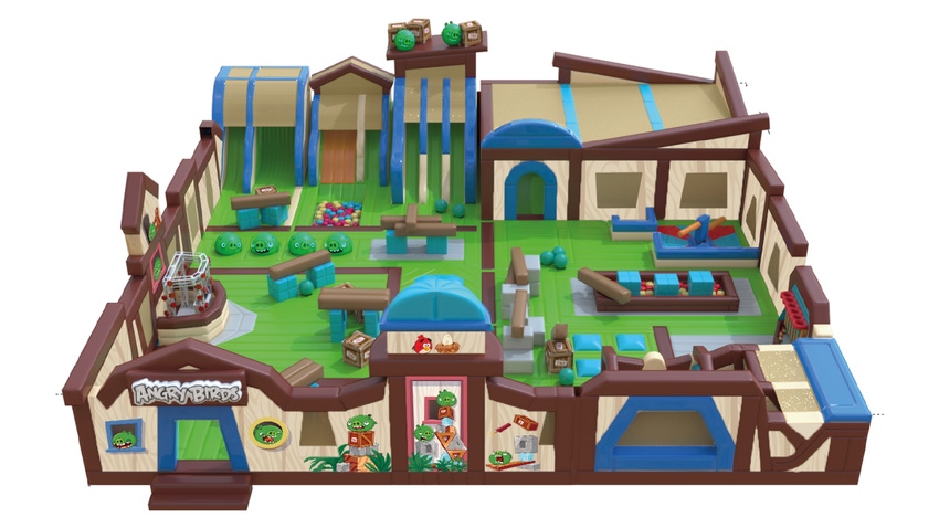 “Angry Birds Inflatable Bounce Park” concept image, Iplayco, Rovio Entertainment