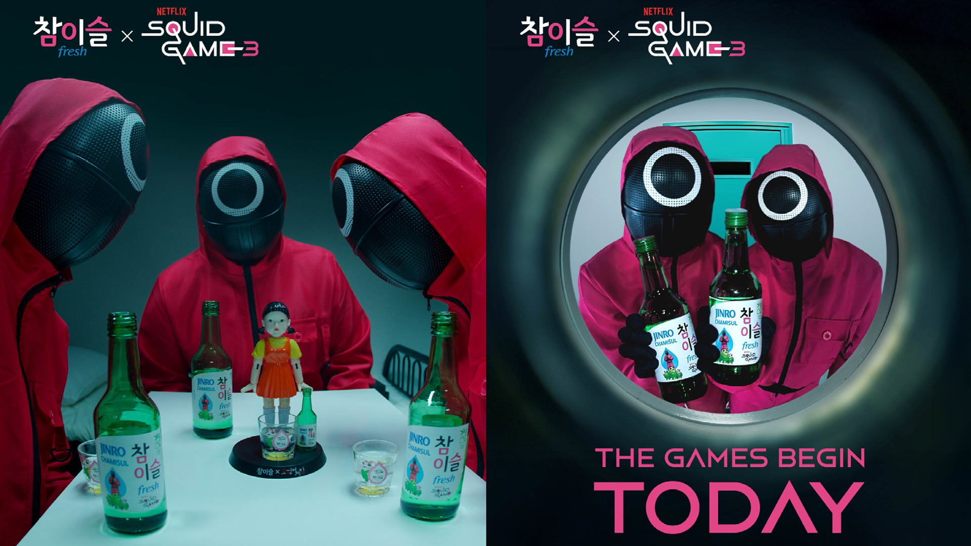 JINRO Partners with Netflix for 'Squid Game' Soju Collection