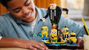 Brick-Built Gru and Minions set, LEGO
