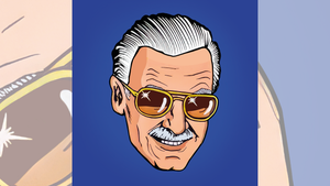 Stan Lee artwork by Burton Morris. 