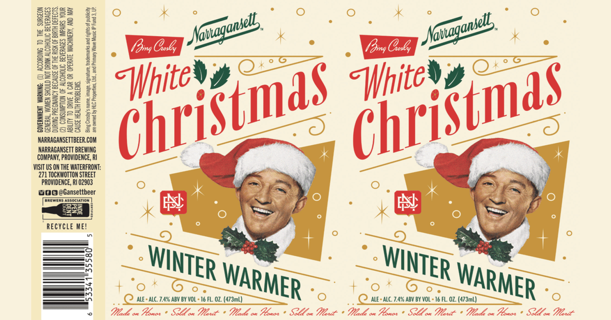 Narragansett Beer Honors Bing Crosby with White Christmas Ale