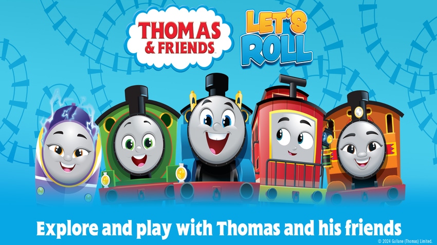 Characters from “Thomas & Friends: Let’s Roll.”