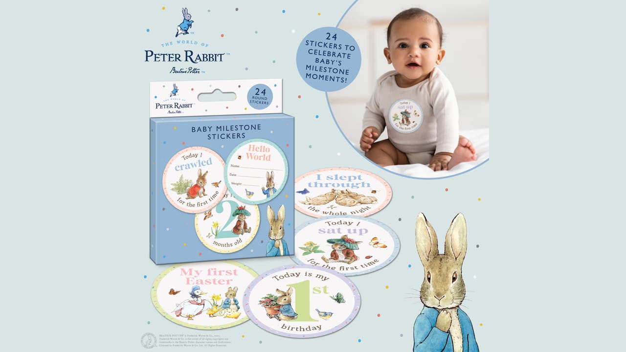 Paper Projects Launches Peter Rabbit Baby Milestone Stickers