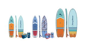 Rendering of the Tommy Bahama Stand Up Paddleboard.