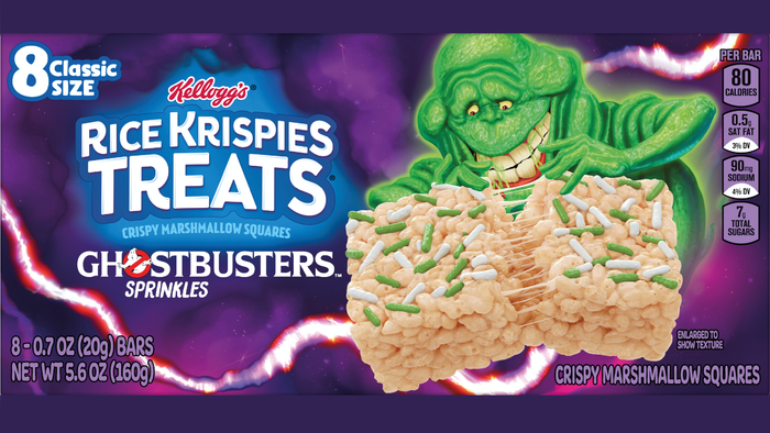 Rice Krispie Treats featuring Ghostbusters sprinkles, Kellogg's
