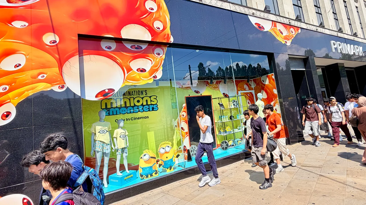 ‘Minions & Monsters’ Primark Storefront Display