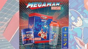 G FUEL x Capcom Mega Man Cherry Slushie Energy Drink