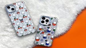 Two Miffy phone cases. 