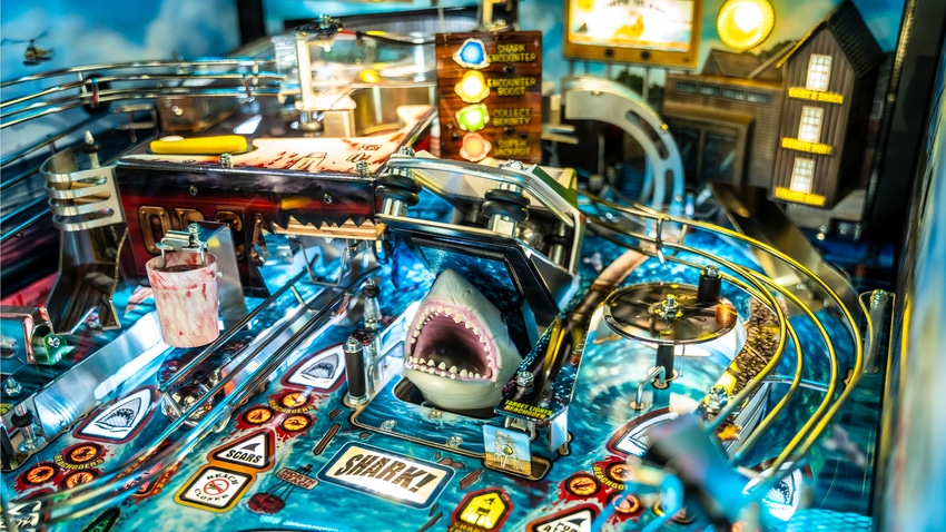 “JAWS” pinball game.