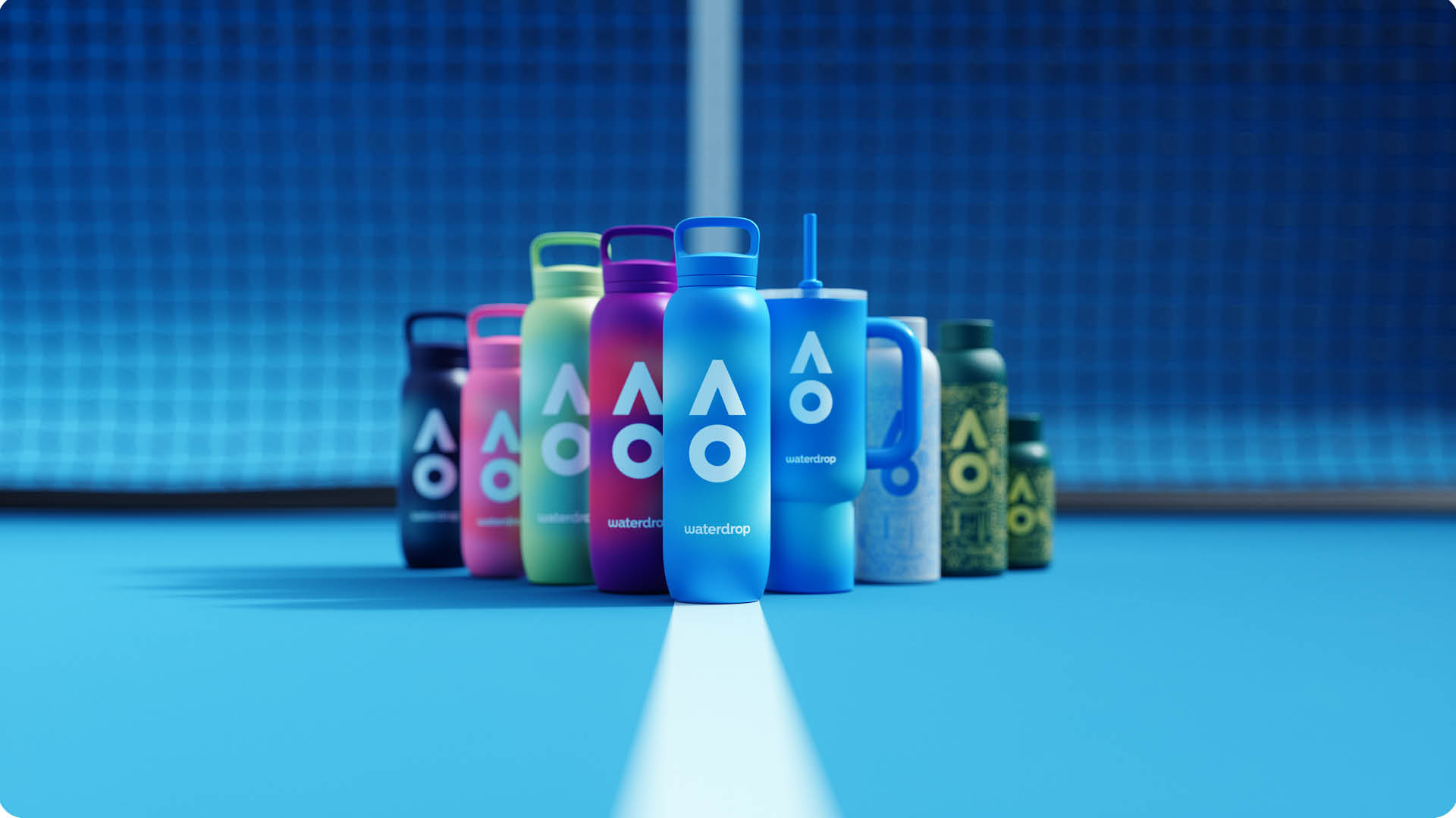 Official Australian Open 2026 Player Bottle from Waterdrop