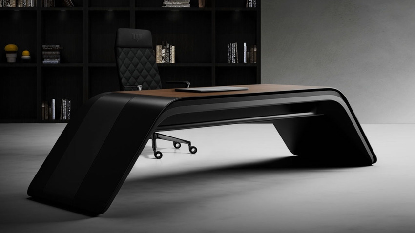 Desk from the Wayne Enterprises Home Collection.