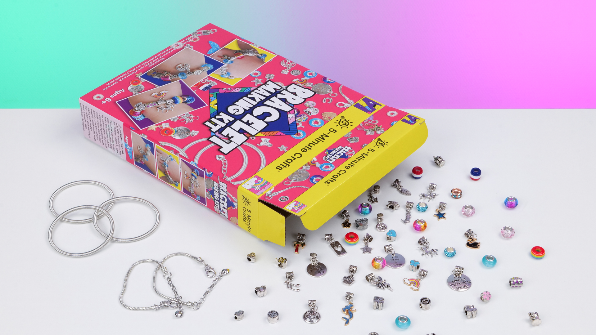 Bracelet Making Kit, Bead Kids Set Multicolor Letter Beads With Faux Thread  For Bracelet Making - Walmart.ca