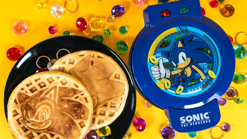 Sonic the Hedgehog waffle maker. 