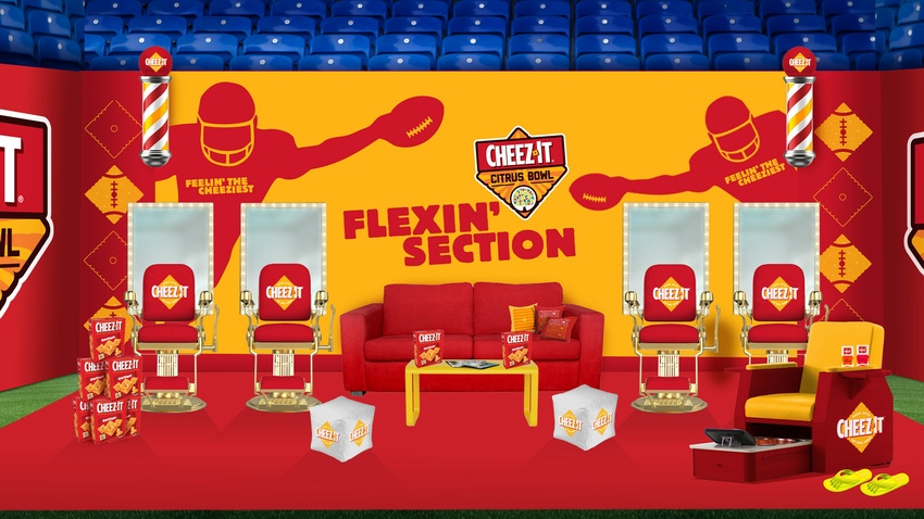 Rendering of the Cheez-It Flexin' Section.